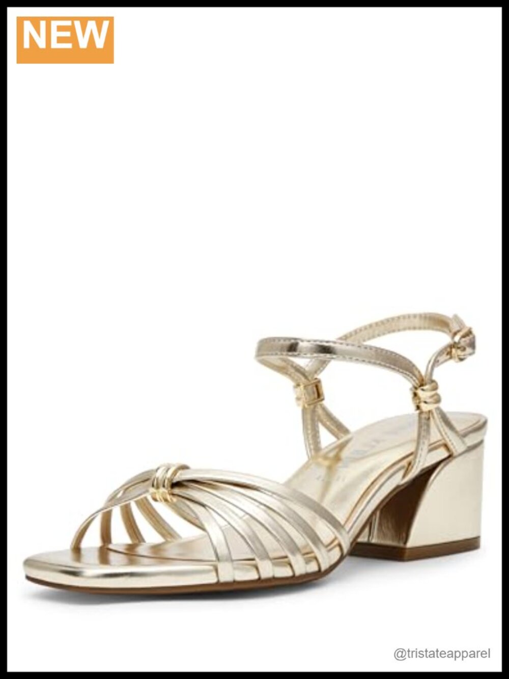 Anne Klein Mikayla Heeled Sandal PU Platform Ankle Strap Slip On
